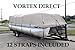 VORTEX *TAN/Beige* 20' Ultra 3 Pontoon/Deck Boat Cover, HAS Elastic and Straps FITS 18'1