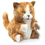 Folkmanis Orange Tabby Kitten Hand Puppet [並行輸入品]