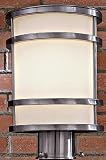 Minka Lavery Lights 9806-144 Post Mount Light - Brushed Stainless Outdoor Lighting