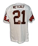 Eric Metcalf Autographed/Hand Signed Cleveland Browns Throwback Jersey