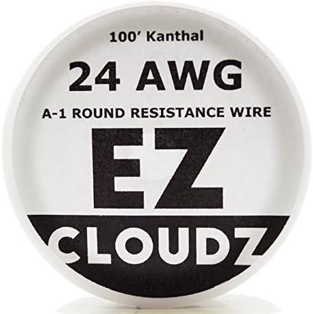 Kanthal & 20 Pcs. Japanese Cotton - 100 Ft 24 Gauge AWG A1 Round Wire 0.51mm A-1 24g