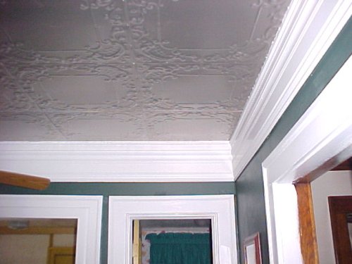 2' x 2' TIN CEILING PANEL QUEEN ANNE'S LACE NAIL UP-CLEAR