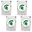 Michigan State Spartans NCAA 4pc Shot Glass Set by Great American Products