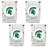 Michigan State Spartans NCAA 4pc Shot Glass Set