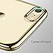 iPhone 7 Case, ESR iPhone 7 Clear Soft TPU Back Cover with Electroplating Frame Bright Glossy Metal Coloring Bumper [Slim Fit] for 4.7 inches iPhone 7 -Champagne Gold Plating Frame