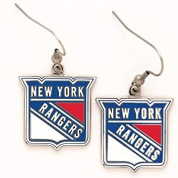 New York Rangers Dangle Earrings