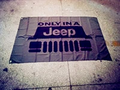 JEEP logo flag,JEEP car banner,JEEP car racing flag, car flags--polyster flags,Brass Grommets,Anti-UV,Digital Printing---flags 3X5 ft