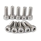 【ノーブランド品】M5x16　A2　ステンレス製　ネジ　六角　キャップ　ヘッド　ソケット　アレン　キー　ボルト　10個