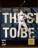 Endy Chavez Mets On Fence Catch 8x10 Photo
