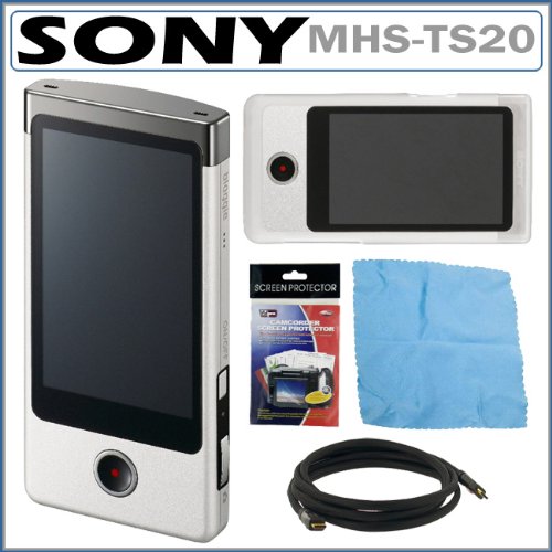 Sony MHS-TS20 1080p HD 8GB Bloggie Touch Camera in Silver + Accessory Kit