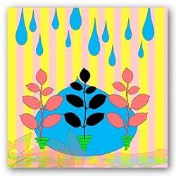 Digital Light Yellow by Miguel Paredes 8"x8" Art Print Poster Latin