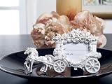 Review Cassiani  / 2x3 White Place Card Frame Wedding Coach (Set of 12) - Wedding Favors