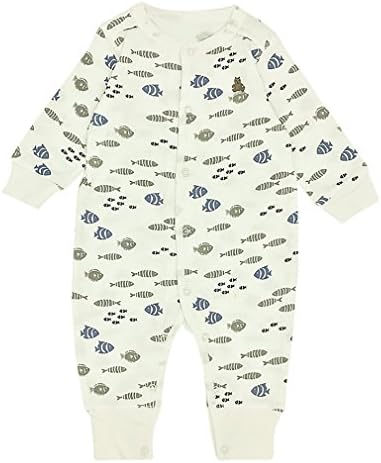 UBWH Baby Boys Girls Long Sleeve Romper Onesies Bodysuit Outfits Clothes Beige 3-6M