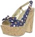 Seychelles Women's Candy From A Baby Wedge Sandal,Navy Polka Dots,6 M US