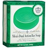 Van Der Hagen Men's Dual Action Bar Soap, 5-Ounce Boxes (Pack of 3)