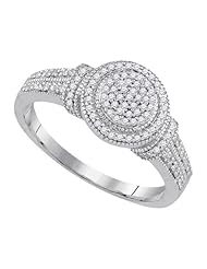 0.25CTW-DIA MIRO-PAVE RING `