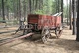 IMAGE OF Wallmonkeys Peel and Stick Wall Decals - Old Wagon, 19th Century Homestead - 18