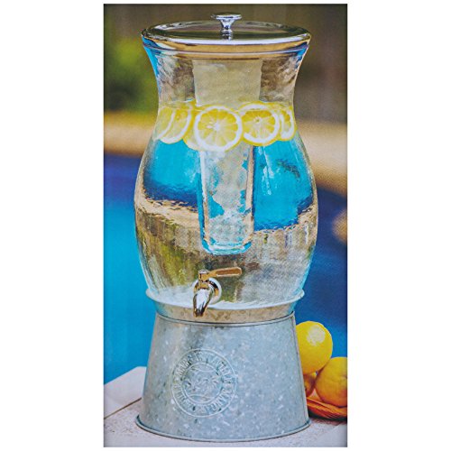 Margaritaville 2.5 Gallon Plastic Beverage, Water, Drink, Alcohol Dispenser w/ Ice Bucket Home