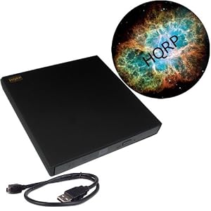 HQRP External USB 2.0 Slim CD DVD-RW Drive (DVD Writer Burner) (Black) for HP Mini 311 110... by 