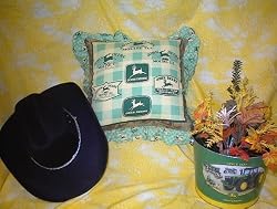 John Deere Logo 16" Throw Pillow