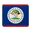 Belize Flag Mouse Pad