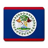 Belize Flag Mouse Pad