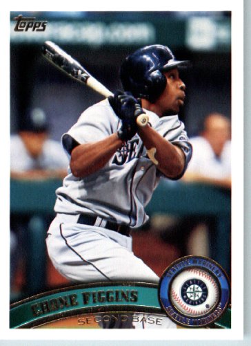 2011 Topps Baseball Card # 468 Chone Figgins - Seattle Mariners - MLB Trading Card (Series 2) in a Protective Screwdown Case