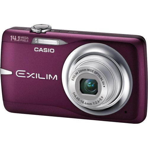 Casio EX-Z550 14.1MP Digital Camera with 4x Wide Angle Zoom with CCD Shift Image Stabilization and 2.7 inch LCD (Red)