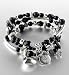 3 Pack Assorted Beads Charms Stacker Bracelet Set