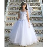 Angels Garment Girls Sparkle Tulle First Communion Dress Set 7-18