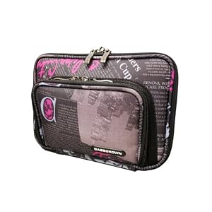 CaseCrown Double Memory Foam Pouch Case With Front Pocket For Kindle2 (News Style)