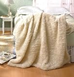 White Full Size Faux Fur Blanket