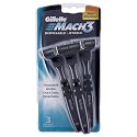 Gillette Mach 3 Manual Disposable Razor - 3 pack