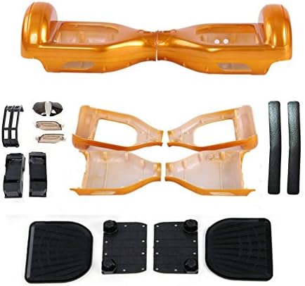 Zhiweikm ABS Plastic Kit Golden Outer Shell Repair for 6.5" Smart Self Balance 2 Wheels Electric Unicycle Scooter DIY