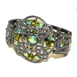 Vintage Inspired Dazzling Heirloom Cuff Bracelet 