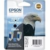Epson Original T007402 T007 Black Ink Cartridge - Twin Pack