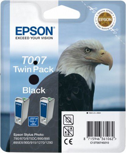Epson Patrone Doppelpack Tinte schwarz 2x540Seiten Stylus Photo 790/870/900/915/1270/1290 Preisvergleich