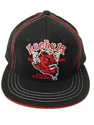 Lucky 13 Grease Gas Glory Red Devil Panel Cap Lucky 13 Embroidered Cap