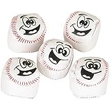 12 silly face Vinyl Baseball Kick Balls