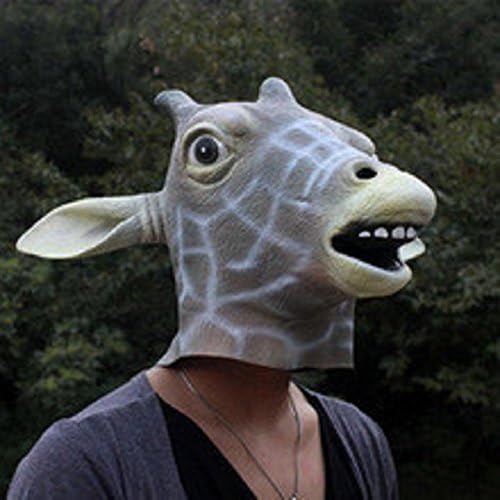 Latex Giraffe Animal Mask By Crazy Halloween Mask