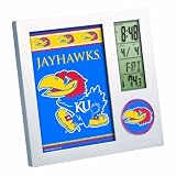 NCAA Kansas Jayhawks Digital Desk Clock Picture Frame