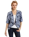 Chaus Womens Cuffed Cascade Front Jacket