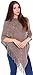 Simplicity Women's Long Knitted Pullover Tassel Edge Poncho Sweater