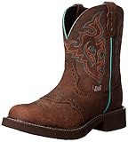 Justin Boots Women's Gypsy Collection 8" Soft Toe,Barnwood Brown Cowhide,5 B US