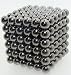 Black Magnecube 216 neo neodymium 5mm balls. Magnetic puzzle M cube