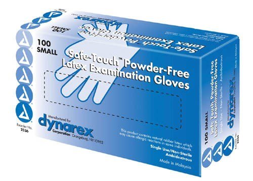 Latex Exam Gloves - Lightly Powdered - X-Large - Box of 100 - 3003E