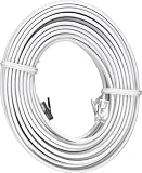GE TL26523 Line Cord (25 Ft., White, 6-Conductor Wire)