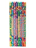 Raymond Geddes Happy Birthday Pencils 144 Pack (66273)