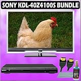 Sony Bravia Z KDL-40Z4100S 40in. 1080P HD LCD TV (Silver) + Sony DVD Player w/ Accessory Kit