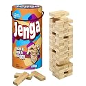 Jenga From Hasbro List Price:	$16.99 Price:	$14.08 & eligible for FREE Super Saver Shipping on orders over $25